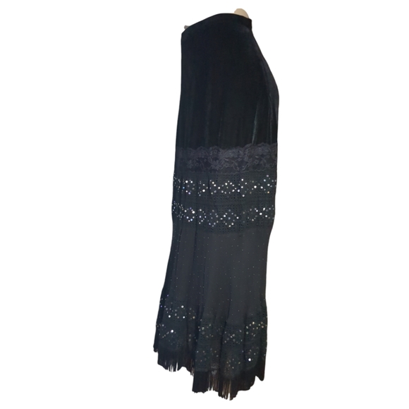 Michelle Antonelli Luxury Black Embellished Maxi Skirt Size M. - Picture 8 of 16